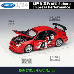 1:24 Apr Subaru Impreza Diecast Model 8 S45284b8bdba24d27b096392be8cb3f75u