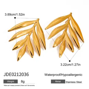 Gold-Tone Stainless Steel Earrings Collection 17 S4531750053004ef0ae7cec06c31ee32be
