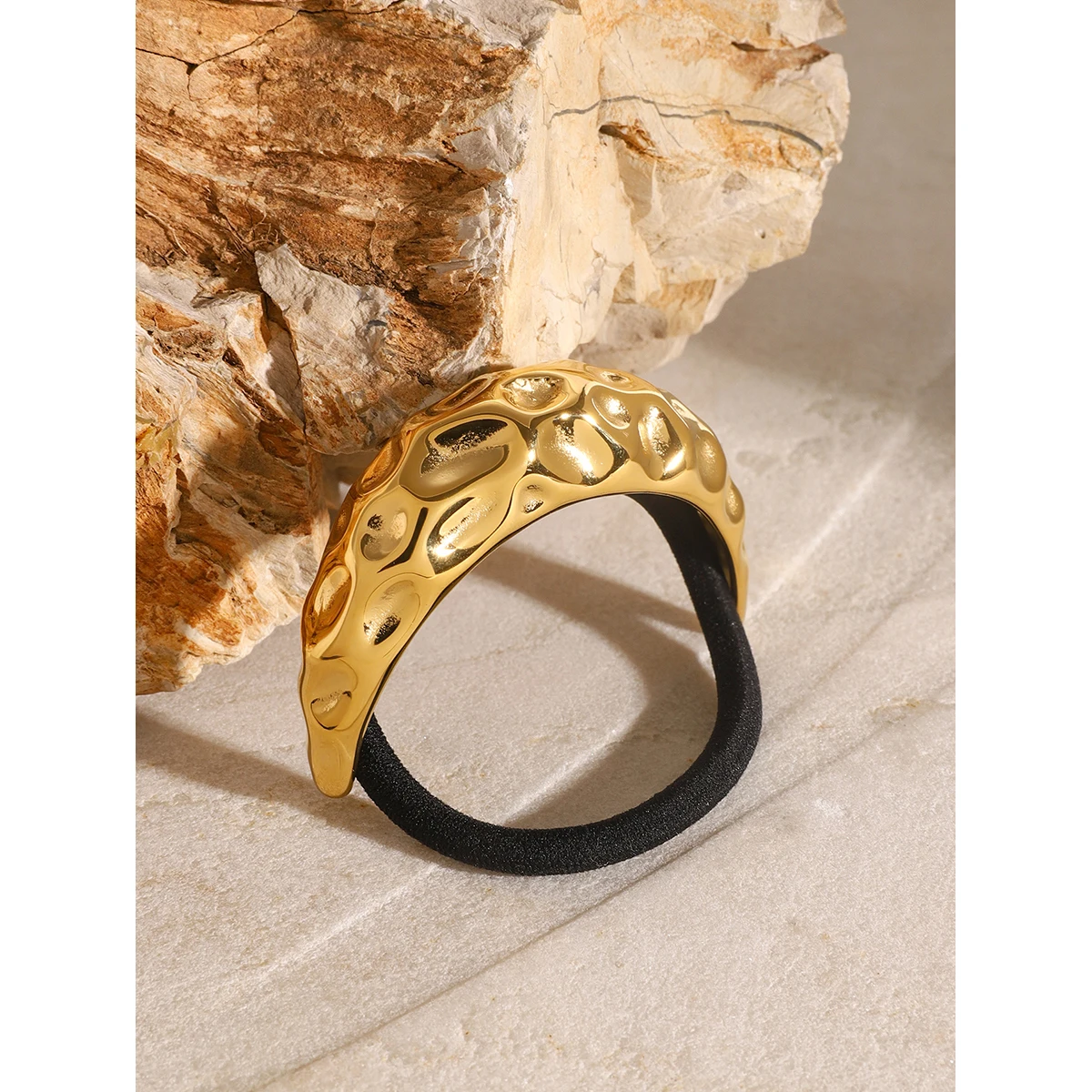 Stainless Steel Gold-Accent Hair Accessory 2 Stainless Steel Gold-Accent Hair Accessory - Image 2