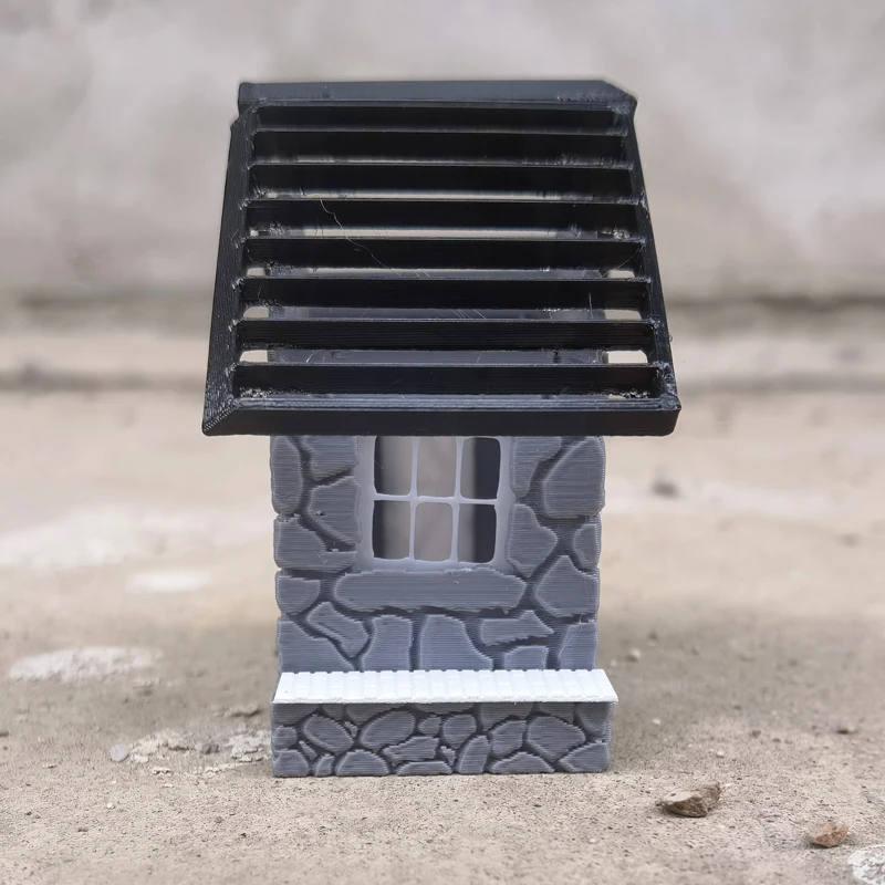 1/87 HO Scale Rustic Stone House Model 5 1/87 HO Scale Rustic Stone House Model - Image 5