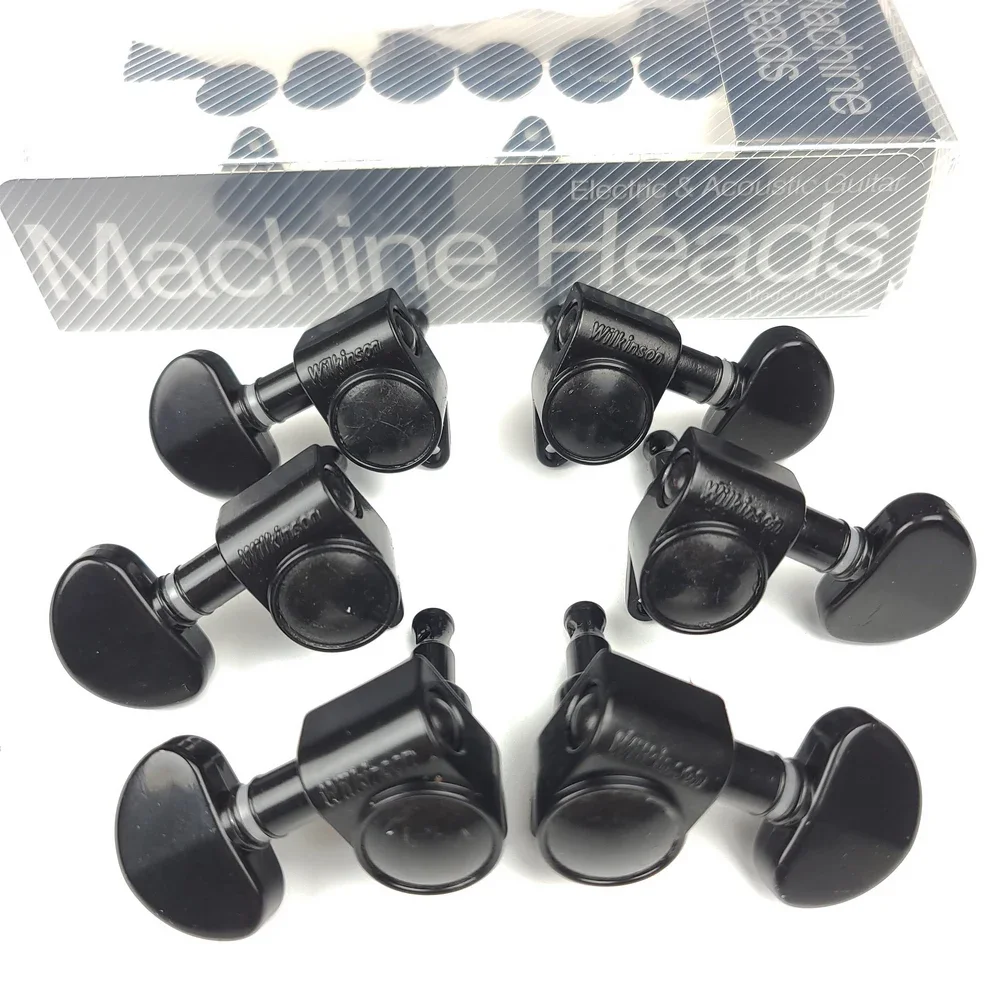 Wilkinson WJ303 Black Tuning Pegs Set for Guitars 2 Wilkinson WJ303 Black Tuning Pegs Set for Guitars - Image 2