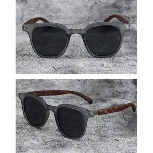 Retro Wood Grain Square Sunglasses for Men Women 11 S456319ae817e4b07be86de3212c19099f