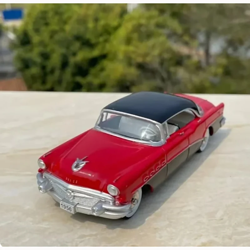 Vintage Red 1950s Style Diecast Car Model 2 Vintage Red 1950s Style Diecast Car Model - Image 2
