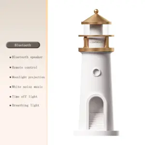 Moon Lighthouse Projection Lamp with White Noise 18 S4584abefc66d4b8a9e9b5c7a542df367h