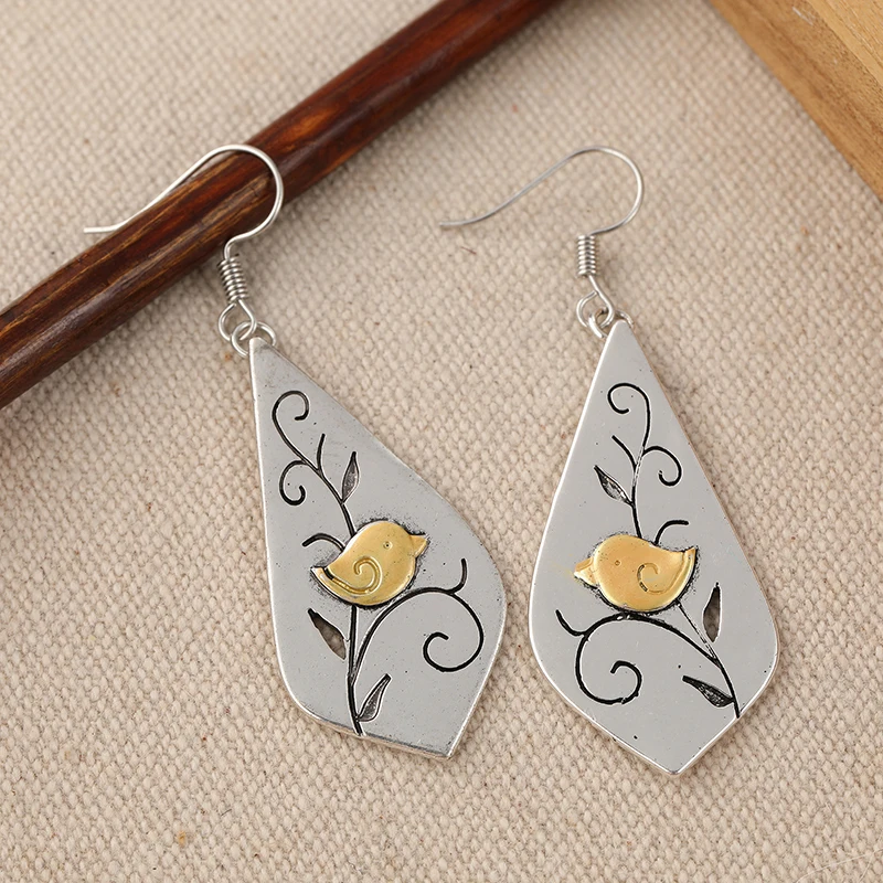 Vintage Silver Drop Earrings with Animal Motifs 6 Vintage Silver Drop Earrings with Animal Motifs - Image 6