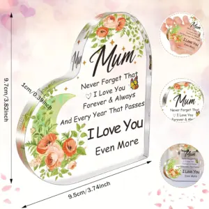 Heart-Shaped Acrylic Plaque for Mum 7 S45b355f4c56942689f89a4b4909db6980