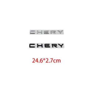 CHERY Badge Set - 3 Sizes, Chrome/Black 14 S45c7f0153e8c4638bed420ae22aba684i