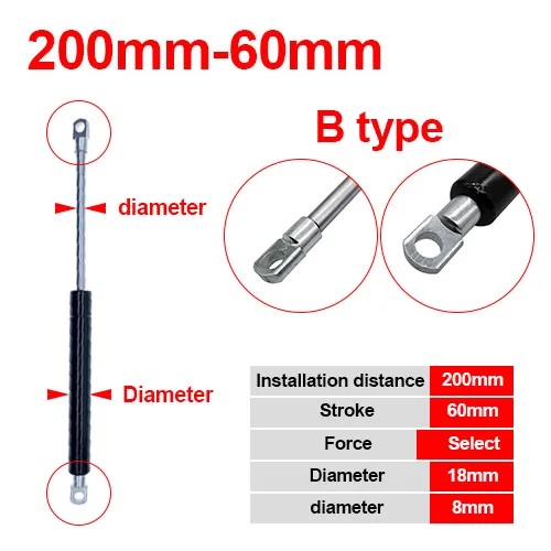 Gas Spring Folding Hinge 200mm Center Distance 7 Gas Spring Folding Hinge 200mm Center Distance - Image 7