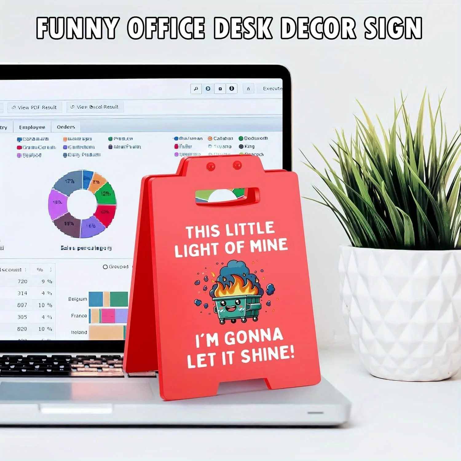 Humorous Dumpster Fire Desk Sign 3 Humorous Dumpster Fire Desk Sign - Image 3