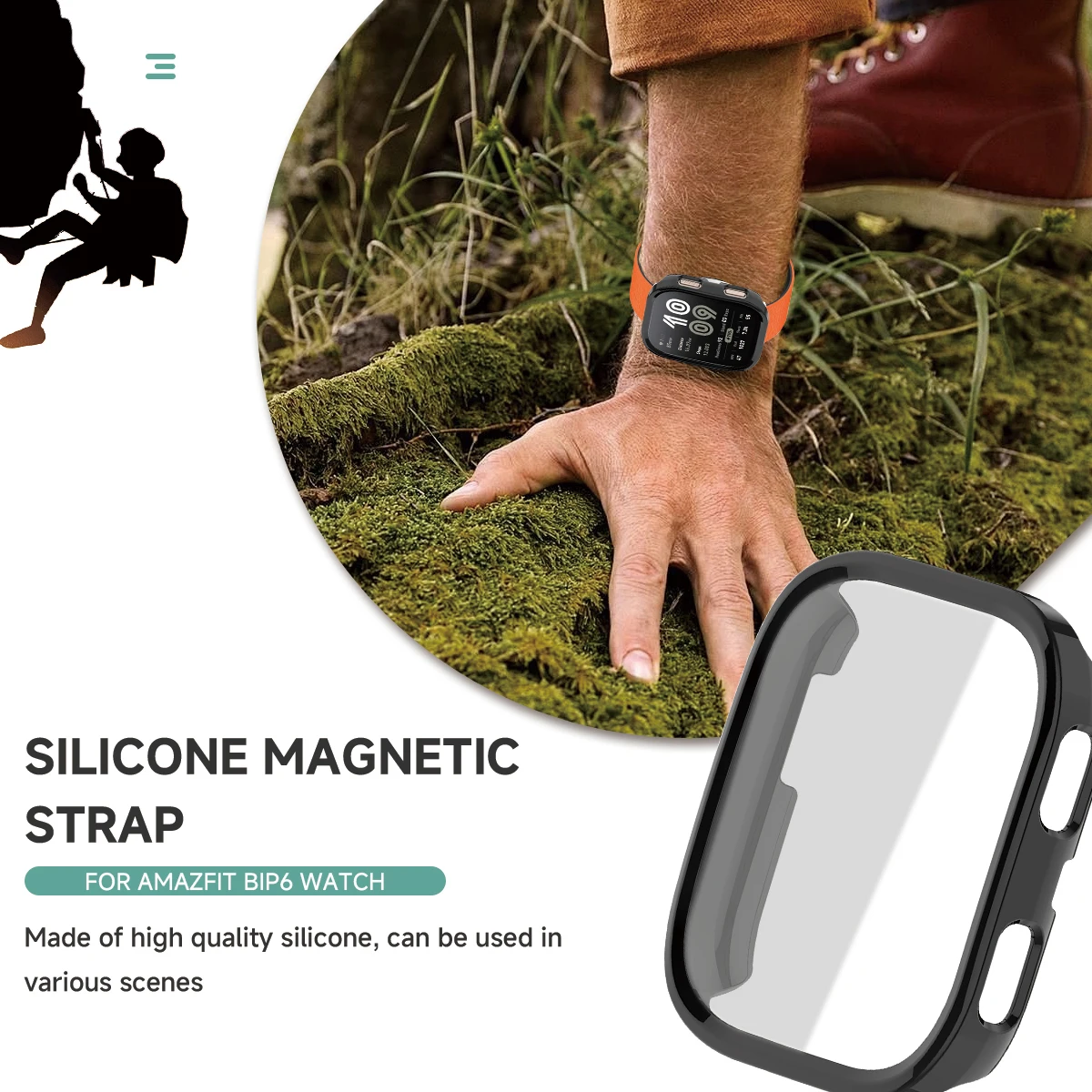 Amazfit Bip 6 Carbon Fiber Protective Case 3 Amazfit Bip 6 Carbon Fiber Protective Case - Image 3