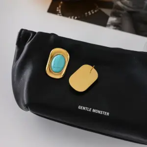 Stainless Steel Blue Turquoise Earrings 11 S45f499ce65c8404296ad871fc5f0eecdx