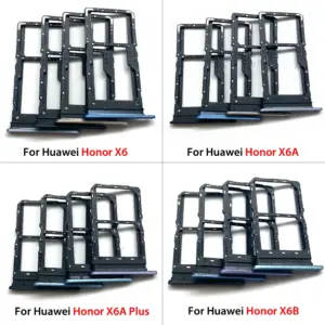 Huawei Honor X6 Dual SIM Card Tray Set in Black and Blue 14 S460ca8cf46824ca694d8233bfcc8ae03G