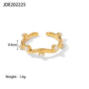 Elegant Adjustable Stainless Steel Women's Ring Collection 19 S461d35897b614d049f7cfd7fe2bbd2ecE