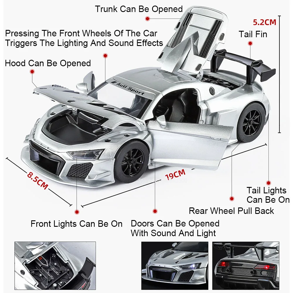 1:24 Audi R8 LMS GT2 Diecast Model 2 1:24 Audi R8 LMS GT2 Diecast Model - Image 2