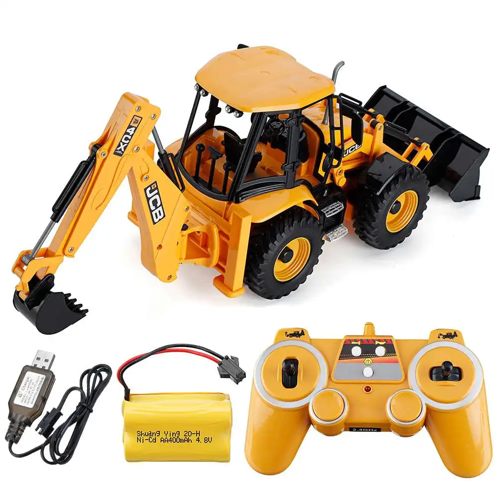 Yellow RC Backhoe Loader 1:20 Scale 7 Yellow RC Backhoe Loader 1:20 Scale - Image 7