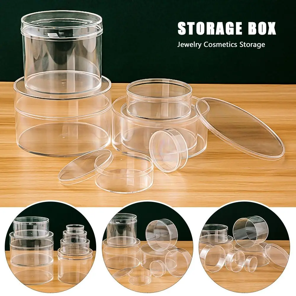 Clear Round Storage Boxes for Organization 2 Clear Round Storage Boxes for Organization - Image 2