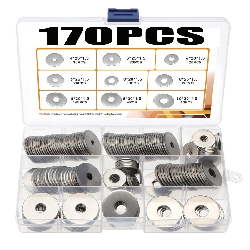Premium Stainless Steel Flat Washers Set 2 Premium Stainless Steel Flat Washers Set - Image 2