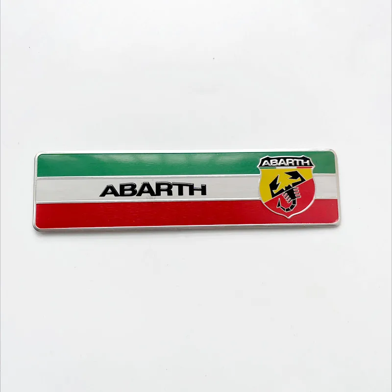 Abarth Aluminum Vehicle Emblem Sticker 5 Abarth Aluminum Vehicle Emblem Sticker - Image 5