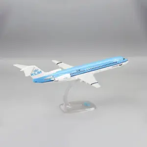 KLM Fokker FK-100 Model 1:100 Scale 7 S46ae45868b08494c838c86901c0c54836