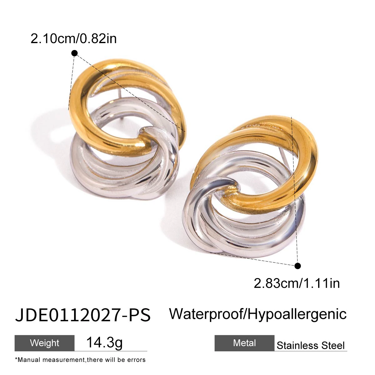 Bold Gold Stainless Steel Earrings for Women 7 Bold Gold Stainless Steel Earrings for Women - Image 7