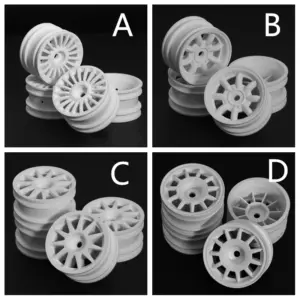 RC Drift Car Wheel Rims Set 42mm Diameter