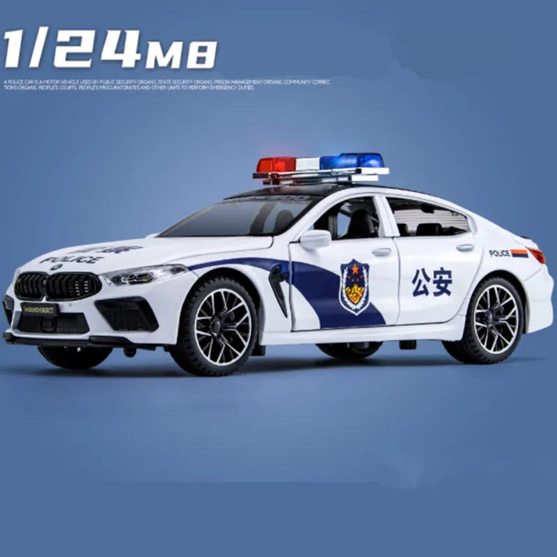 1:24 Scale Diecast Police Car Model 8 1:24 Scale Diecast Police Car Model - Image 8