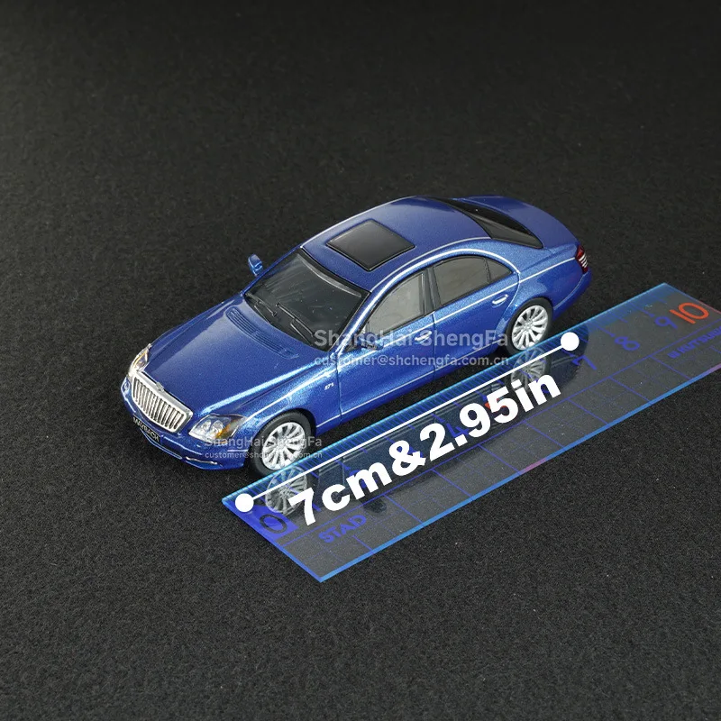 Mercedes-Maybach 57S 1:64 Diecast Model Blue 2 Mercedes-Maybach 57S 1:64 Diecast Model Blue - Image 2