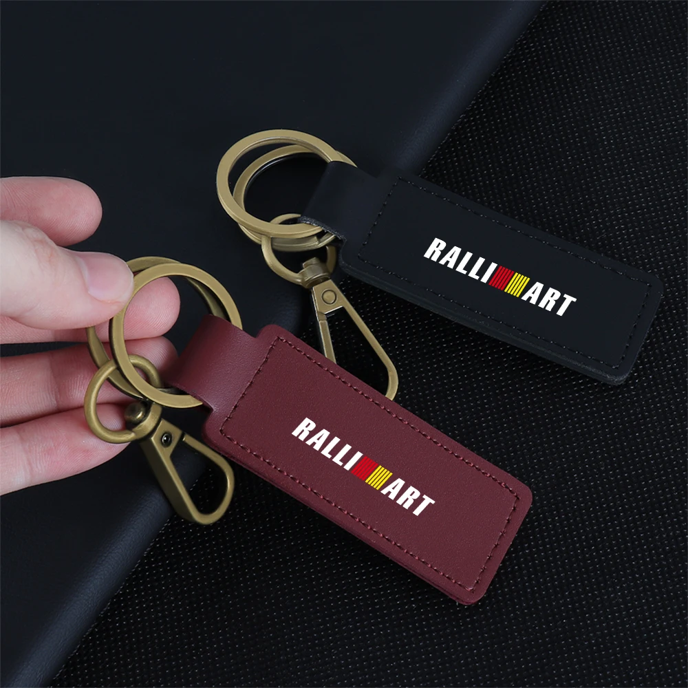 Mitsubishi Ralliart Leather Key Ring 2 Mitsubishi Ralliart Leather Key Ring - Image 2