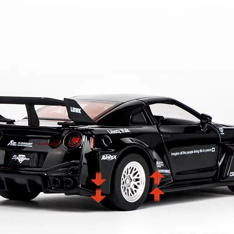 Black Nissan Skyline GTR 1:32 Scale Diecast Model 6 Black Nissan Skyline GTR 1:32 Scale Diecast Model - Image 6