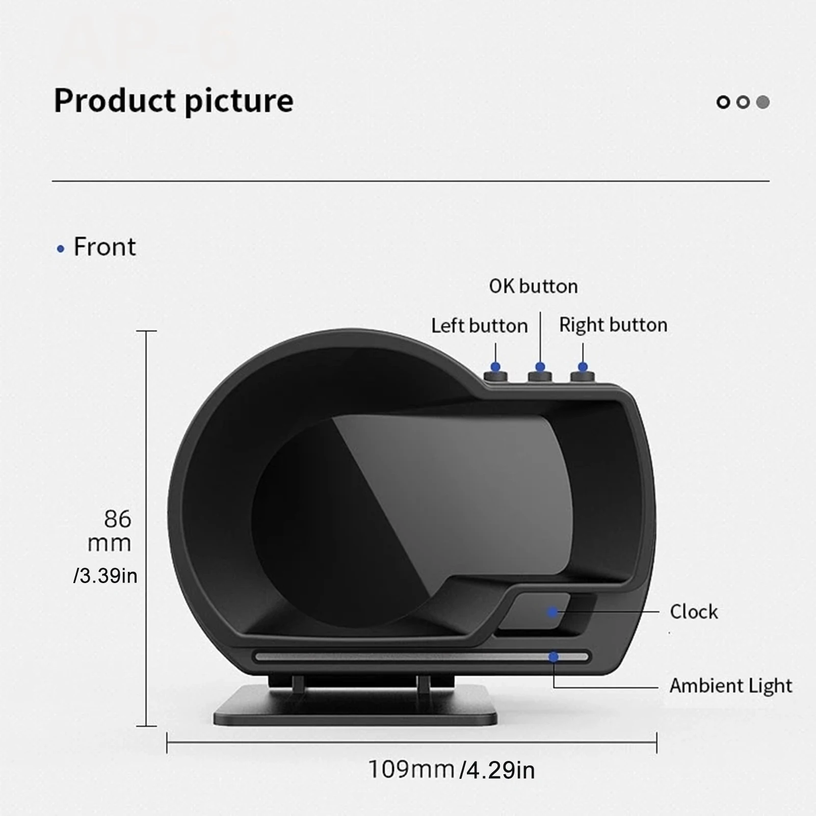 Digital Vehicle Head-Up Display with OBD2 & GPS 5 Digital Vehicle Head-Up Display with OBD2 & GPS - Image 5