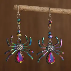 Colorful Spider Dangle Earrings for Women 5 S47085f50f0a84eabbe342e29545e5ea9u