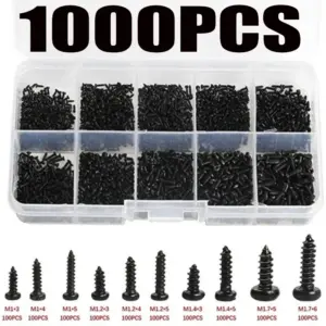 Set of Over 1000 Self-Tapping Screws for Electronics 10 S4711c6f2451f4620b6b6df66c9a1e0e3y