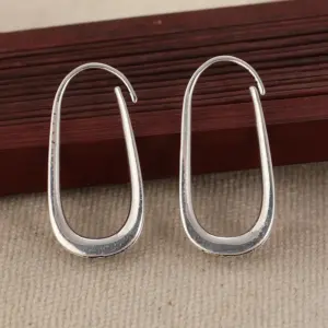 Silver Geometric Drop Earrings for Women 8 S4716e971246848cfb8d9bc465511e65d9