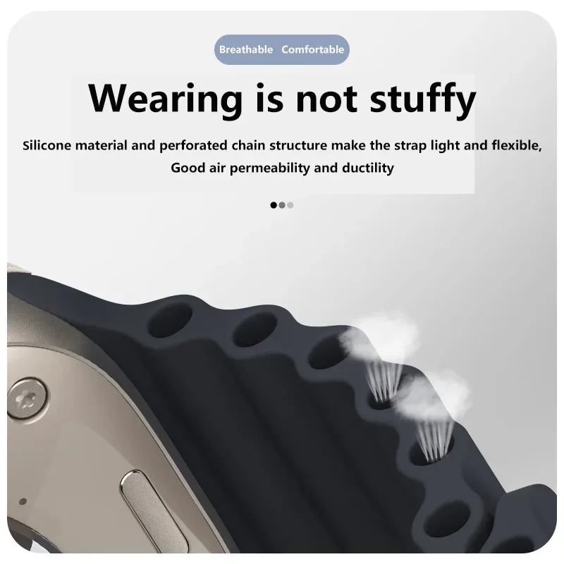 Apple Watch Silicone Case and Strap Set 40mm-46mm 2 Apple Watch Silicone Case and Strap Set 40mm-46mm - Image 2