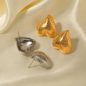 Vintage Stainless Steel Heart Earrings 11 S4735d27863214155a4810098f3deedc7l