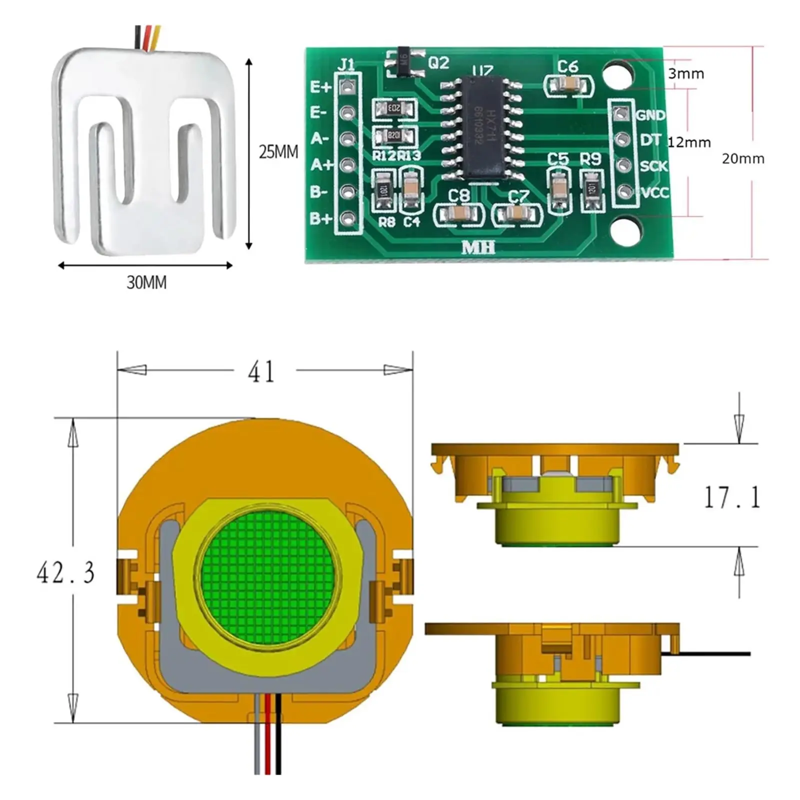 50kg High-Precision Load Cell for Weighing 5 50kg High-Precision Load Cell for Weighing - Image 5