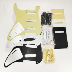 ST Guitar Accessories Set with Pickguard & Control Knobs 10 S473d839cb91d45de8382a5763ab1fe556