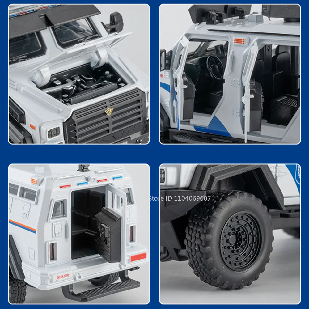 1:32 Saber-Toothed Tiger Police Car Model 4 1:32 Saber-Toothed Tiger Police Car Model - Image 4