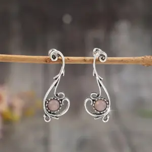 Vintage Pink Stone Drop Earrings for Women 4 S4752e9e4505144b8888301ae6b4a296b8