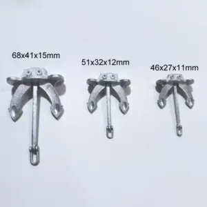 Realistic Zinc Alloy RC Boat Anchor Set 9 S475c1299b7054dd699568c19f621482eO