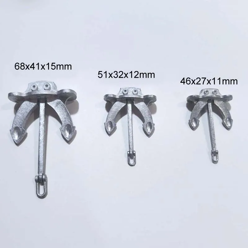 Realistic Zinc Alloy RC Boat Anchor Set 2 Realistic Zinc Alloy RC Boat Anchor Set - Image 2