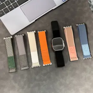 Nylon Leather Apple Watch Strap 38-49mm 11 S4765b3633d8a4a4298862c073fc87c31v