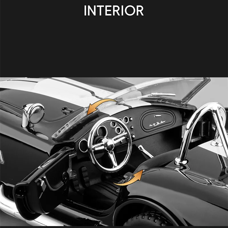 1965 Shelby Cobra 427 S/C Diecast Model in Blue 5 1965 Shelby Cobra 427 S/C Diecast Model in Blue - Image 5