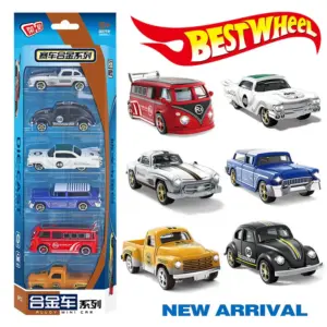 Vintage Alloy Car Model Set - 1:64 Scale 11 S4772f00fdd5e4ce39bde62cf42f66e625