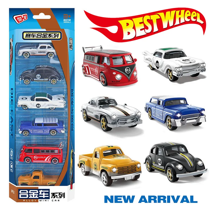 Vintage Alloy Car Model Set - 1:64 Scale 2 Vintage Alloy Car Model Set - 1:64 Scale - Image 2