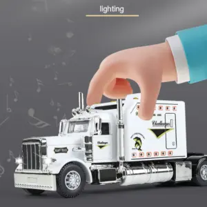 Black 1:24 Scale Peterbilt 389 Diecast Model 13 S47ab9f0ff0584649b2003b448444b534k