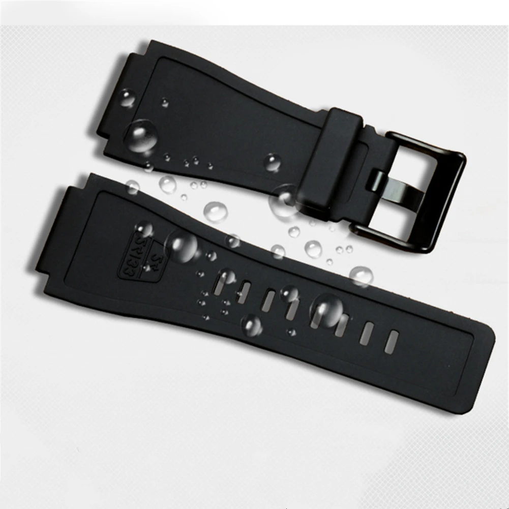 Silicone Watch Strap for BELL&ROSS BR01 BR03 4 Silicone Watch Strap for BELL&ROSS BR01 BR03 - Image 4