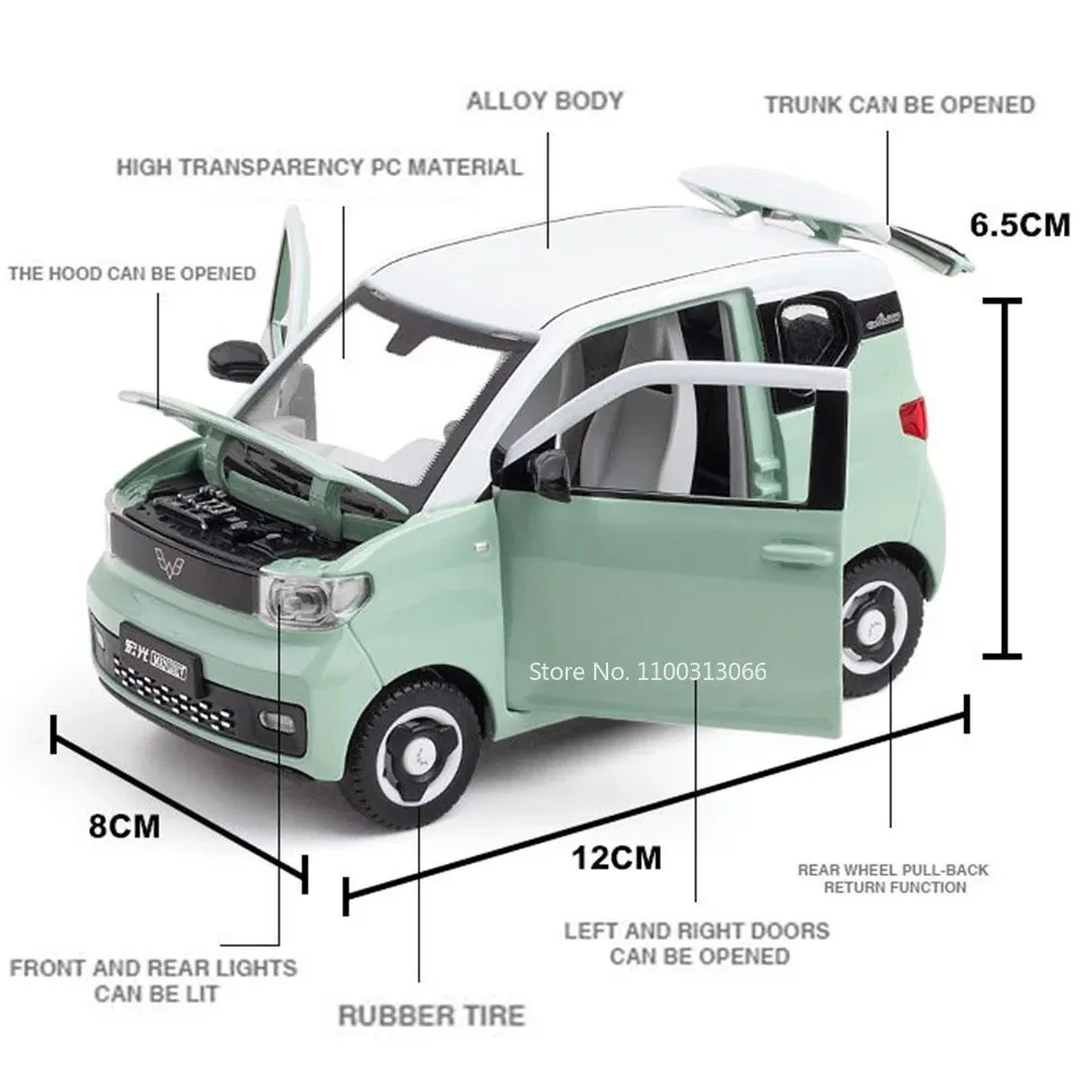1:24 Wuling MINI EV Diecast Model 3 1:24 Wuling MINI EV Diecast Model - Image 3