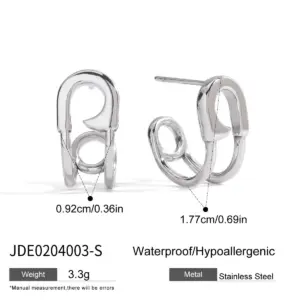 Stainless Steel Geometric Earring Set for Women 15 S47ffe5f18d8d4b8ea864da888f0e490c8