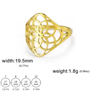 Elegant Filigree Flower Ring for Women 17 S480a12fc2a3f4319bb35706285bda5faE